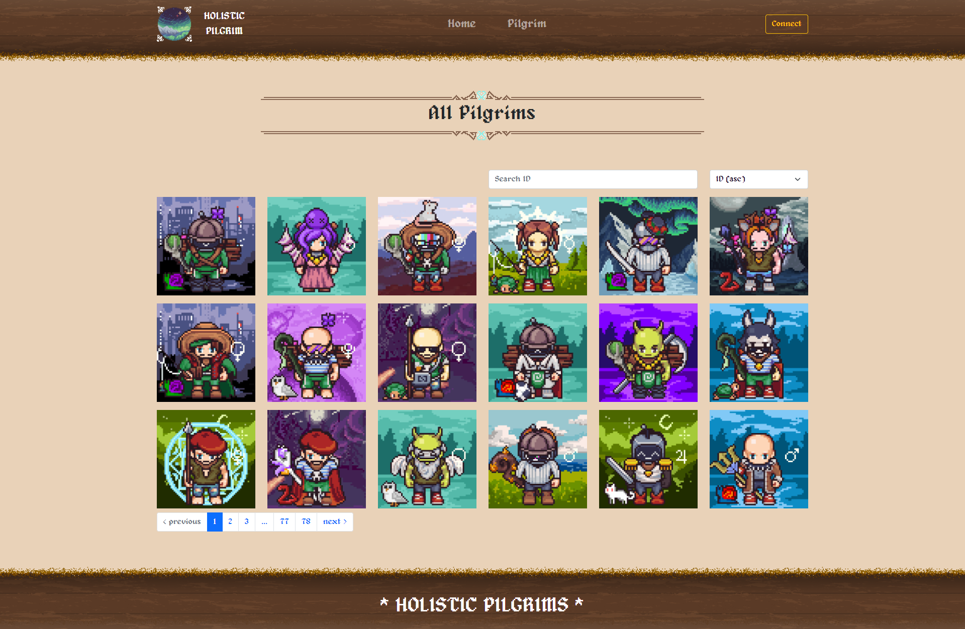 NFT Story Holistic Pilgrim screenshot